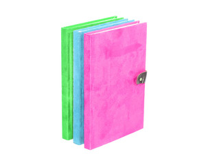 colorful with Secondary colors. on the front cover book isolate