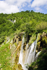 Fototapeta na wymiar View of the Plitvice Lakes, Croatia