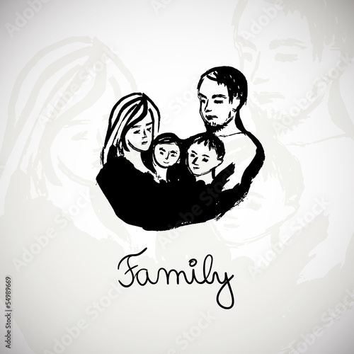 "Family illustration" Stock image and royalty-free vector files on
