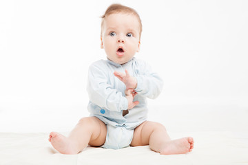 Cute baby studio portrait