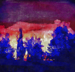 Fototapeta premium Abstract landscape
