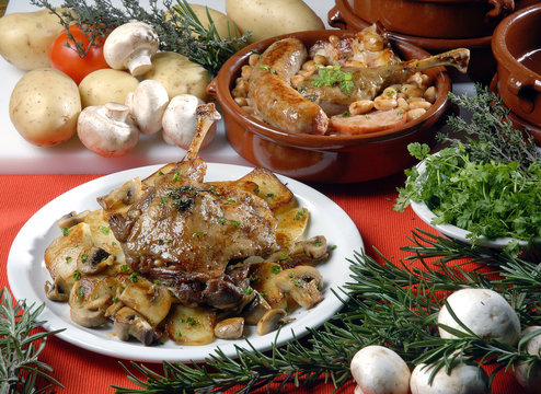 cassoulet et cuisse de canard