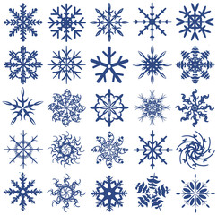 25 snowflakes
