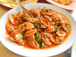 Spicy Stir Fried sea food