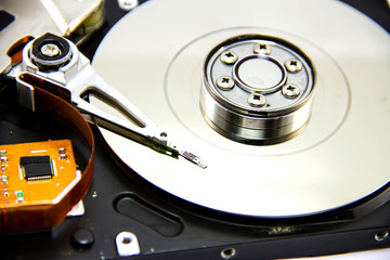 Detail of hard drive