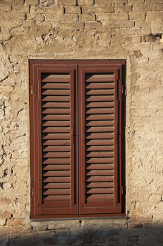 A window in San Gimignano, Italy