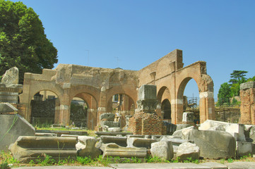 Obraz premium View of the Roman Forum in Rome, Italy
