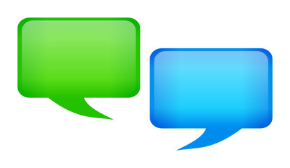 Two Speech Bubbles