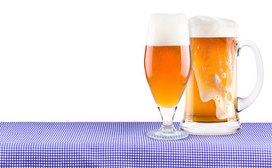 Oktoberfest Celebration Background with Beer