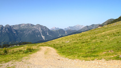Alpine landscape,plateau