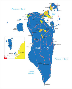 Bahrain map