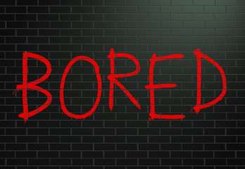 Bored concept.