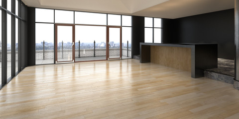 Empty Penthouse Apartment