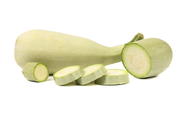 Fresh sliced marrow vegetable.