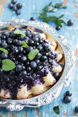 Cake with blueberry.
