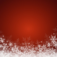 Weihnachtshintergund mit Schneeflocken - 55004888