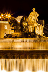 Cibeles Fountain at Night