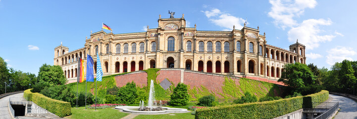 Panoramafoto Maximilianeum, München - obrazy, fototapety, plakaty
