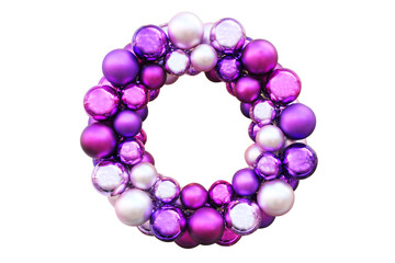 Colorful Christmas wreath