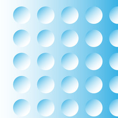 abstract blue background, the illusion of the circles