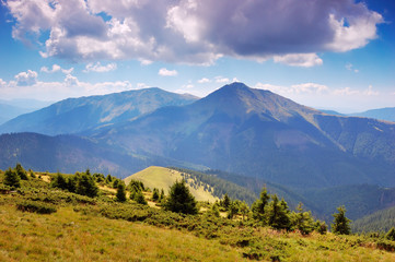 Mountains in the clouds