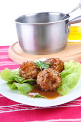 Roasted meatballs