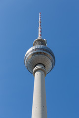 Television tower located at Alexanderplatz in Berlin, Germany