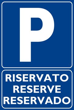 CARTELLO SEGNALE PARCHEGGIO PRIVATO RISERVATO
