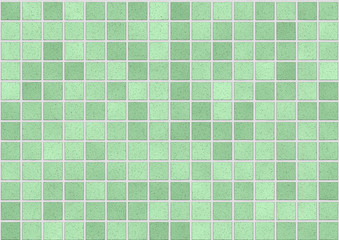 Pattern of Bathroom Tiles in green color