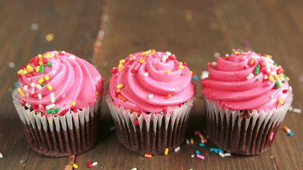 Pink cupcakes