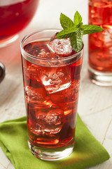 Cold Refreshing Berry Hibiscus Ice Tea