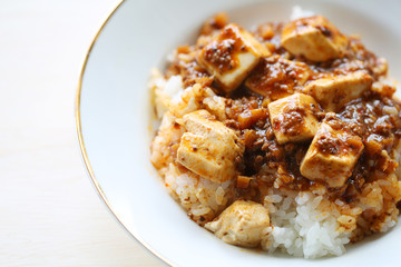 マーボ豆腐　クローズアップ