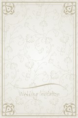 wedding card design, paisley floral design , India