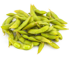 Boiled green soy beans, japanese food