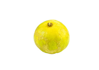 Fresh limes on white background