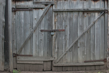old wooden gates