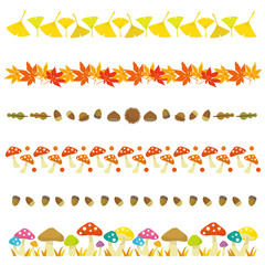 秋　ライン　素材