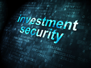 Security concept: Investment Security on digital background