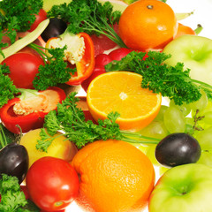 fresh fruits and vegetables