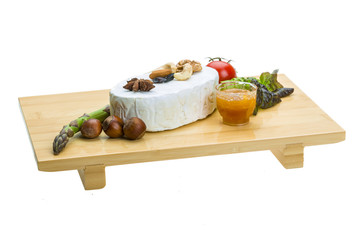 Fresh soft brie cheese