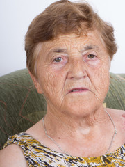 Portrait of smiling old woman