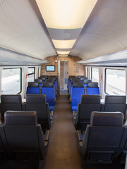 Modern dutch train coupe