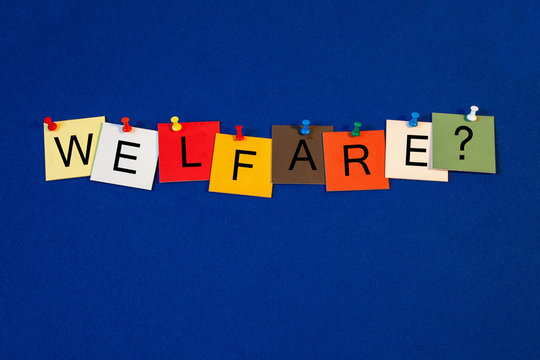 Welfare - sign for social care.