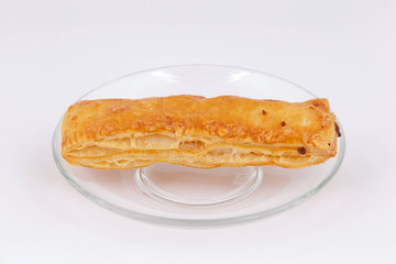 cheese cake on white background