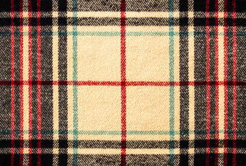 Fabric tartan plaid pattern as background