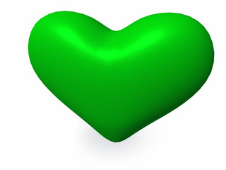 heart green ecology enviroment 3d eco