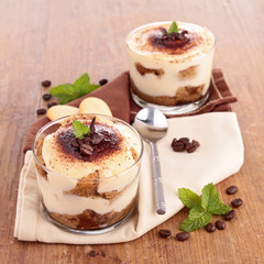 glass of tiramisu