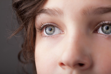 Portrait of a pretty girl  close up eye