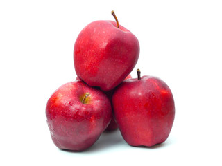 Apple on a white background