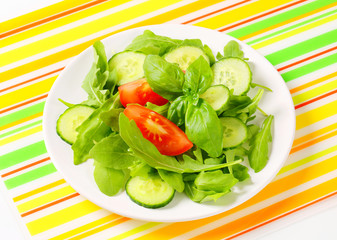 Rocket and cucumber salad